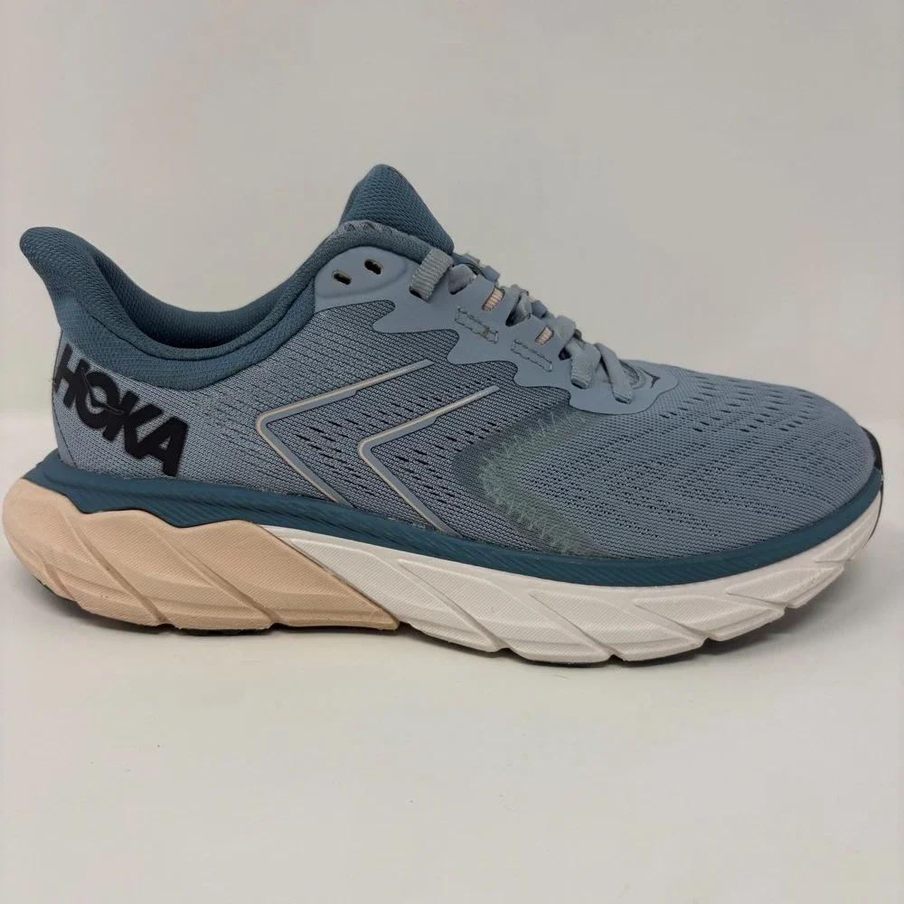 Hoka Arahi 5 Women's Size 6 Blue White Athletic Running Shoes (1115012 BFPB)